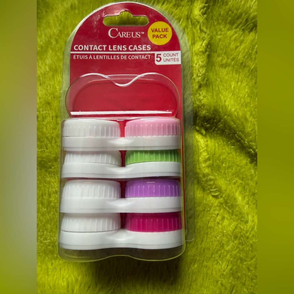 Multi-Color Contact Lens Cases - 4 Pack